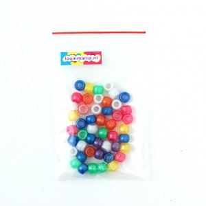 Pony Beads Pearl Mix 9 mm van Rainbow Loom kopen in onze Loommania.nl webwinkel