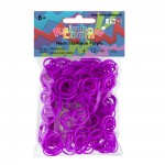 Elastiekjes neon lila kleur van Rainbow Loom® kun je kopen in de online webshop te koop van Loommania.nl