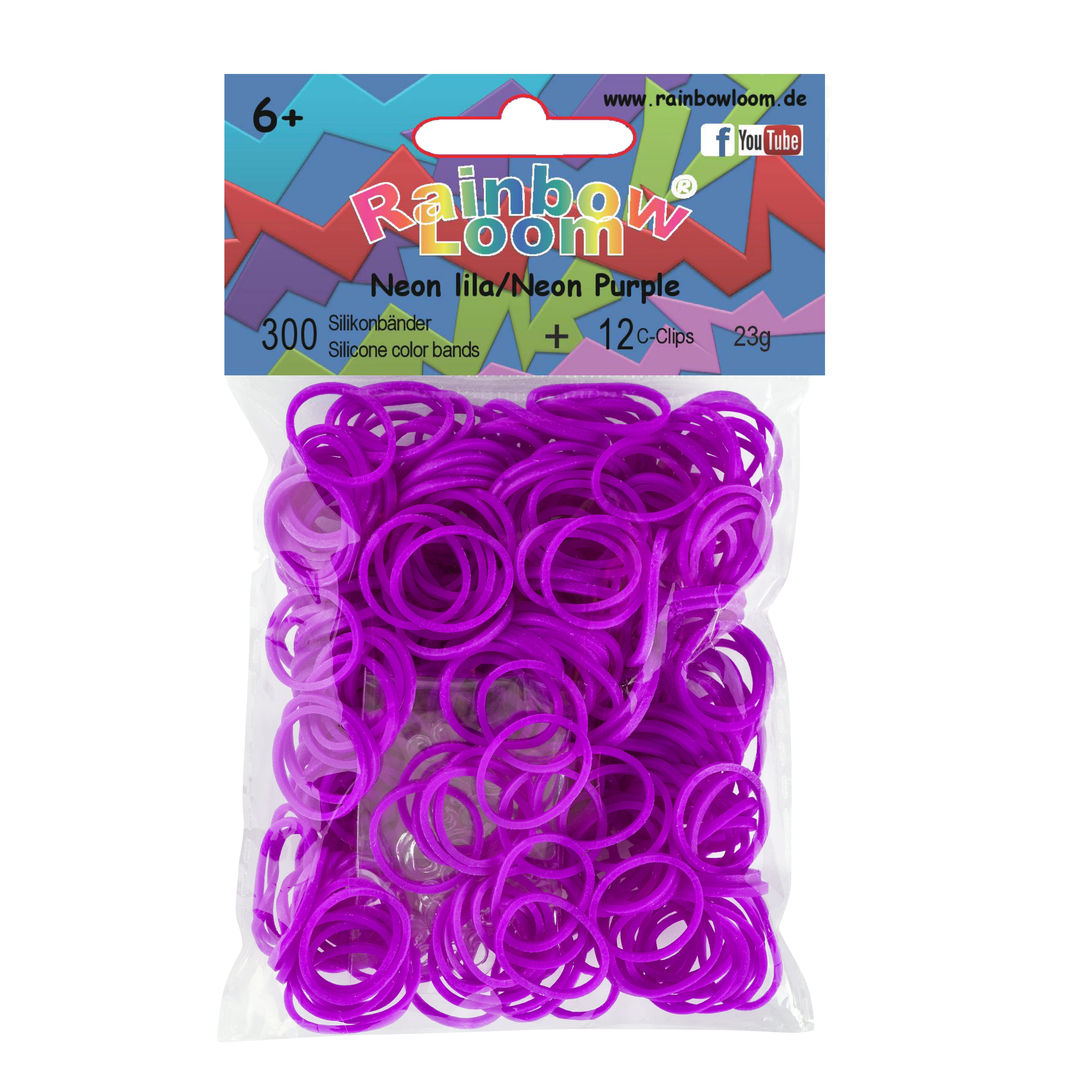 ongebruikt referentie veiligheid Elastiekjes neon lila Rainbow Loom webshop in Nederland