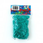 Teal elastiekjes grijs van Rainbow Loom kopen in onze Loommania.nl webwinkel