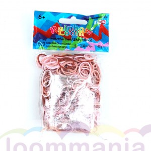 Rainbow Loom elastiekjes opaque huidtinten mix koop je online in de Loommania.nl webshop