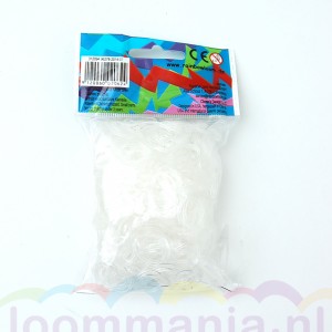 Transparante Rainbow Loom elastiekjes voor de loomkit in onze webshop online te koop. Ook voor Band-it en funloom geschikt.