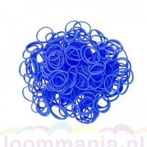 Rainbow loom elastiekjes blauw opaque kopen via online webshop. Ook geschikt voor Bandit en funloom.