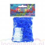 Rainbow loom elastiekjes blauw opaque kopen via online webshop. Ook geschikt voor Bandit en funloom.