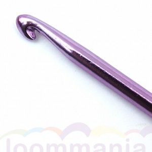 Een lila haaknaald, metallic voor rainbow, loom in online webshop kopen.