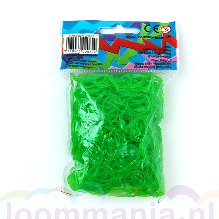 Technologie Industrieel toewijding Elastiekjes jelly limoengroen Rainbow Loom webshop in Nederland