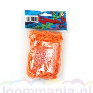 Oranje neon elastiekjes van Rainbow Loom® kopen in onze online webshop goedkoop