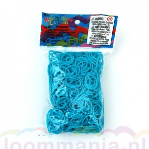 turquoise elastiekjes Rainbow loom, webshop online kopen goedkoop