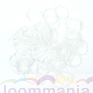 elastiekjes glitter wit van Rainbow Loom kopen in online webshop loommania.nl