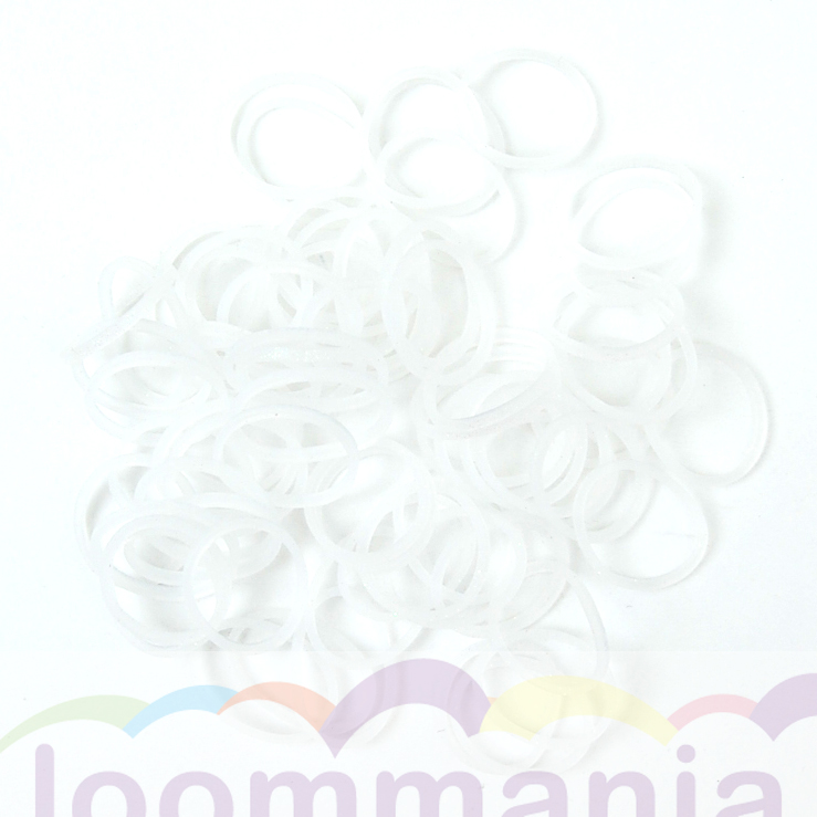 elastiekjes glitter wit van Rainbow Loom kopen in online webshop loommania.nl