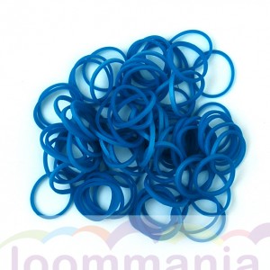 metallic blauwe elastiekjes rainbow loom webshop online kopen bij Loommania