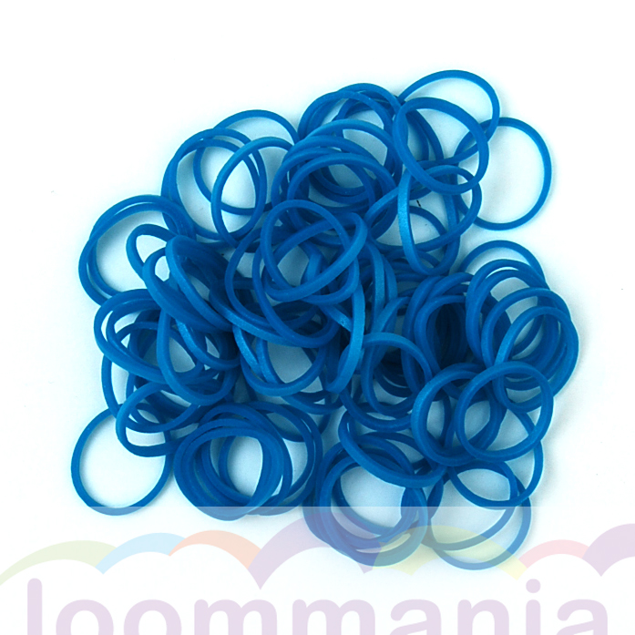 Post impressionisme kussen Eigenlijk Elastiekjes metallic blauw Rainbow Loom webshop in Nederland