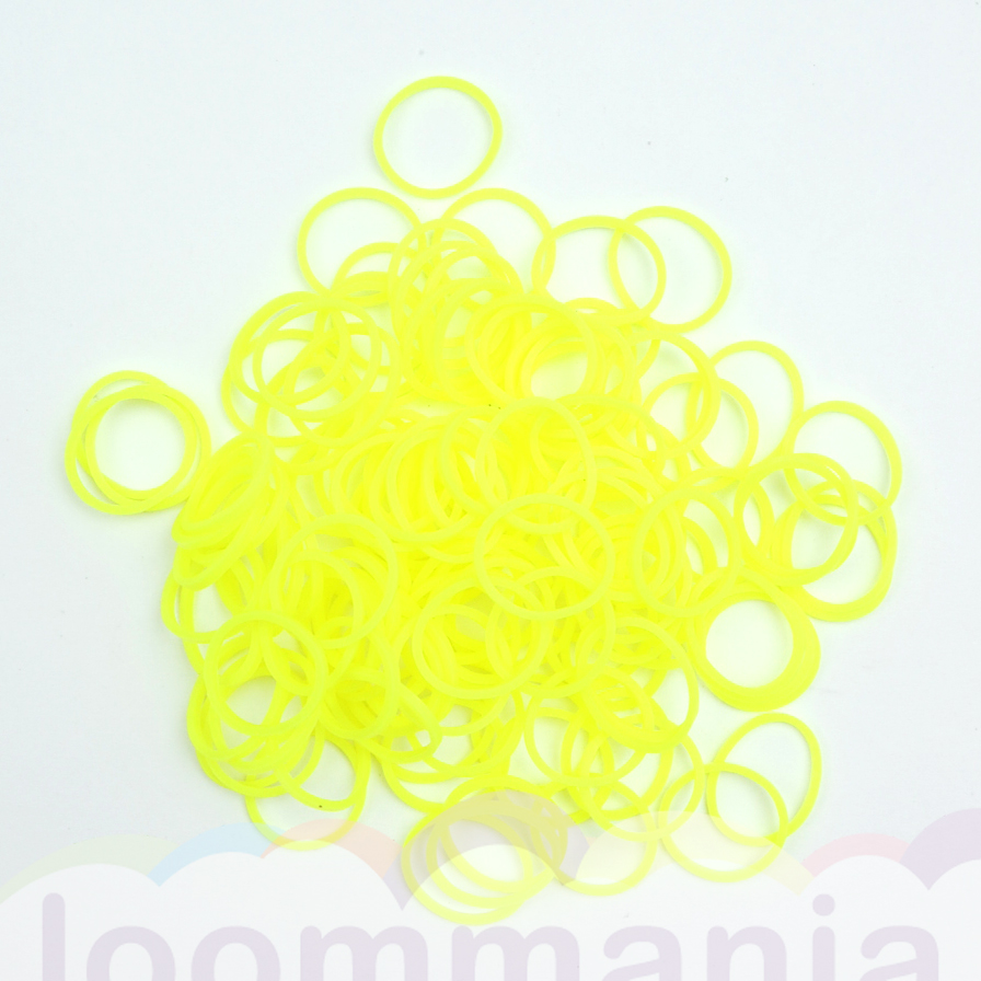 Neon gele geel elastiekjes rainbow loom webshop kopen online