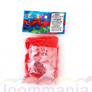 Rainbow Loom jelly rood elastiekjes kopen bij Loommania online webshop