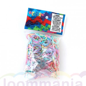 Pastel mix Rainbow Loom elastiekjes kopen bij Loommania webshop
