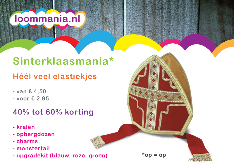 Sinterklaas aanbieding Rainbow Loom korting goedkoop